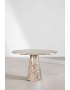 Alodia Round Dining Table 120 cm Diameter in Alodia Marble 2