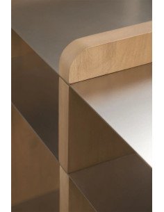 Aparador 150x40 cm en madera de mango y acero Tokyo